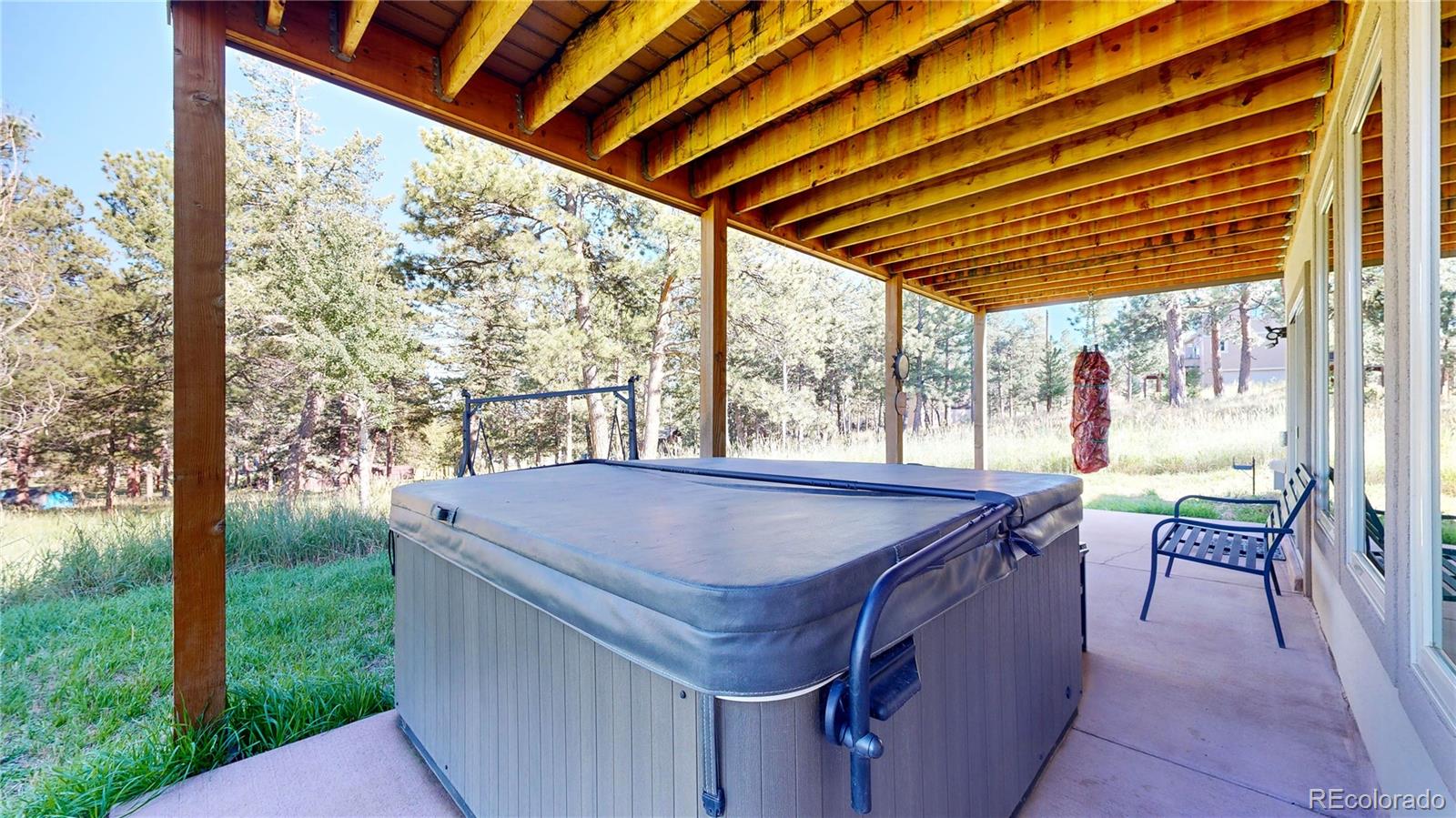 230 Mohawk Trail Pine, CO 80470 - Photo 28 of 39 a outdoor dining space with furniture