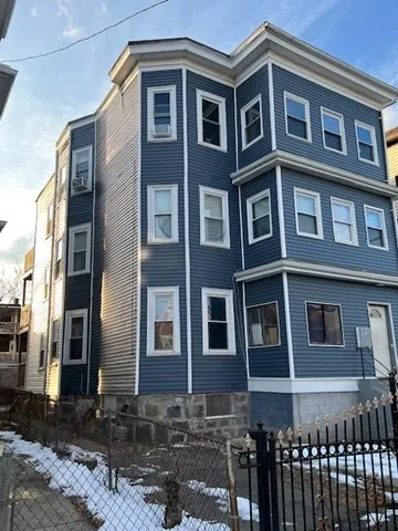 a front view of a building