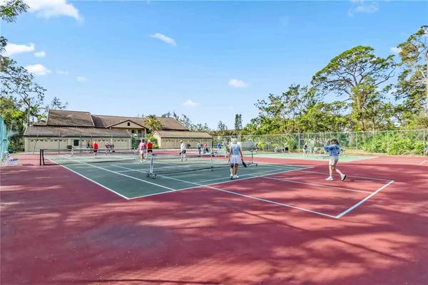 a view of a basketball court
