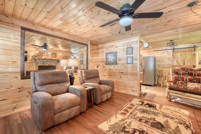 245 Panther Hill Road Murphy, NC 28906 - Photo 17 of 57 a living room with furniture and a large window