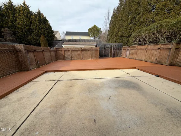a view of backyard with outdoor space