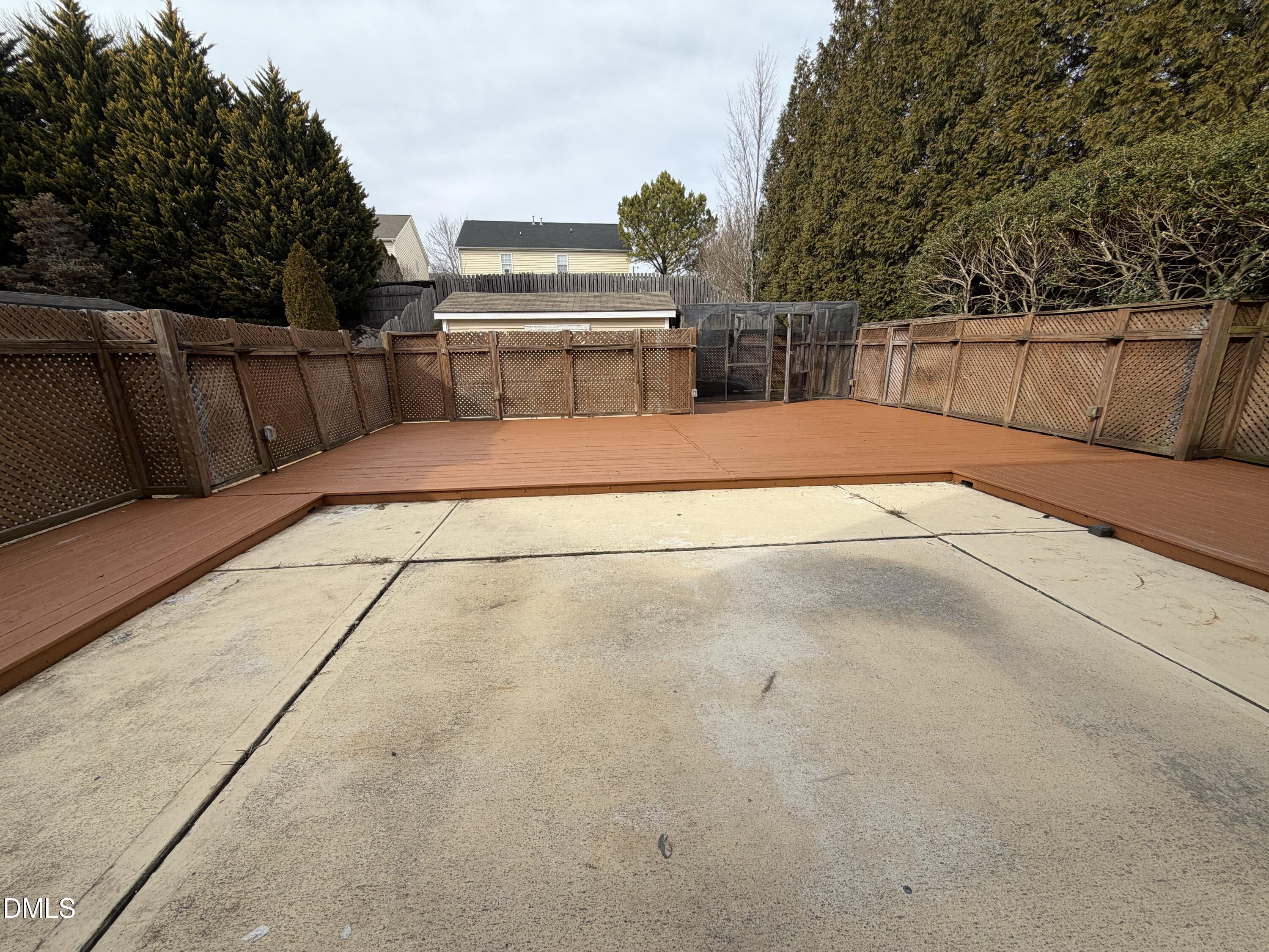 2418 Lazy River Drive Raleigh, NC 27610 - Photo 14 of 14 a view of backyard with outdoor space