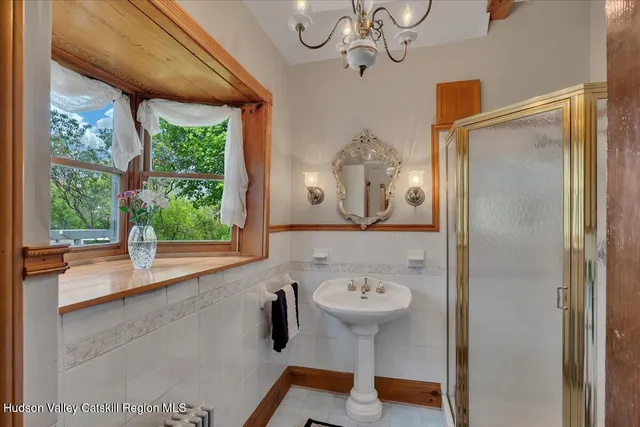 a view of a hallway with interior of the house