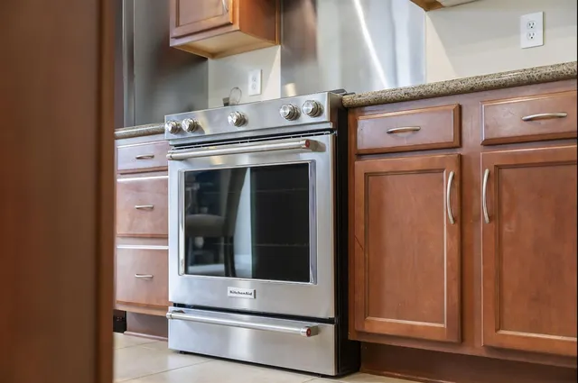 a view of a dining area with furniture