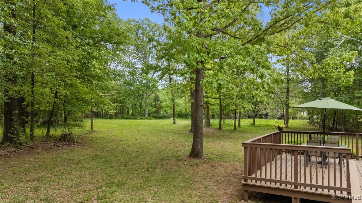 55 Redd Shop Road Farmville, VA 23901 - Photo 4 of 37 a view of a deck with a backyard