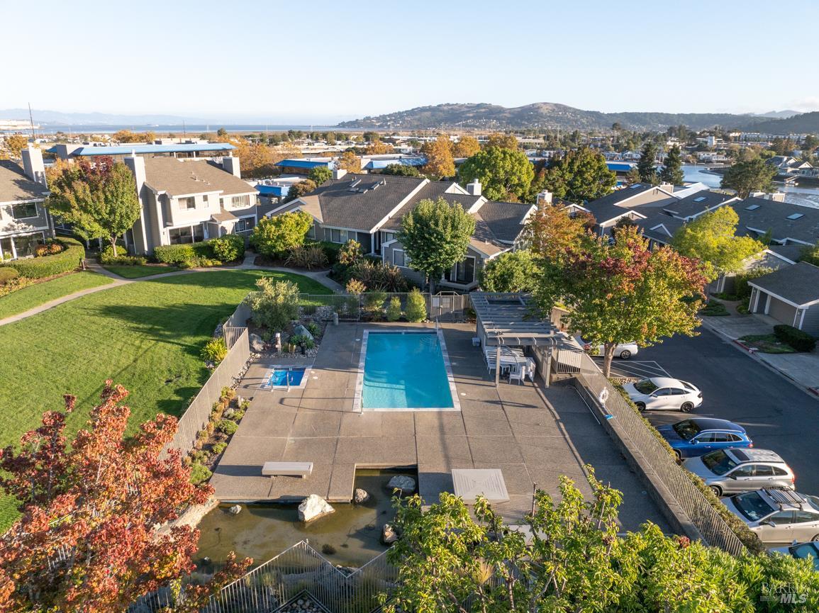 16 Drakes View Circle Greenbrae, CA 94904 - Photo 31 of 45 an aerial view of a house with a ocean view