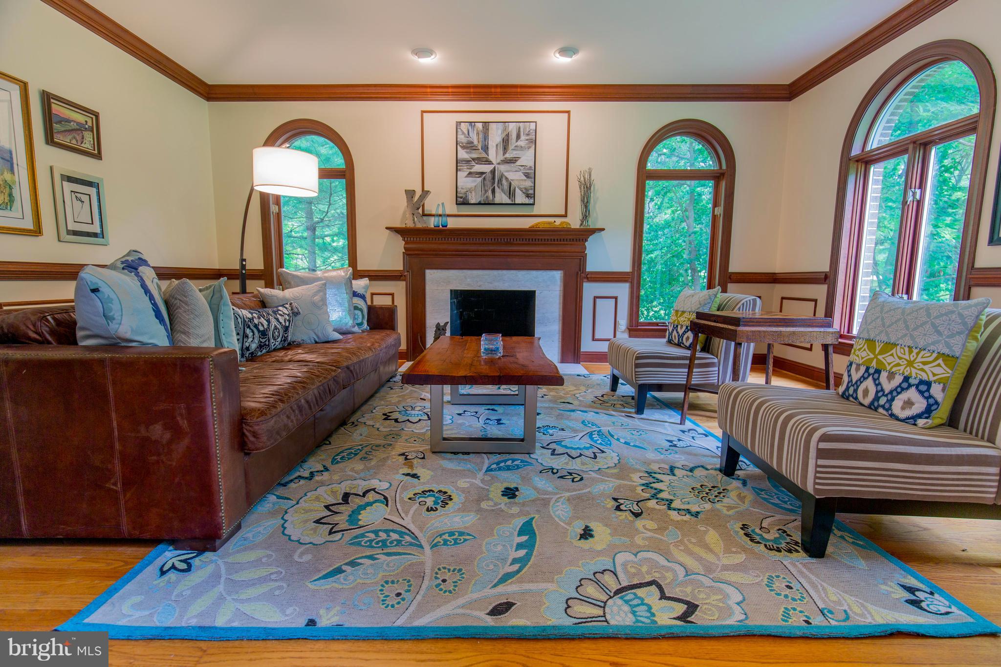 610 Bryants Nursery Road Silver Spring, MD 20905 - Photo 5 of 30 a living room with furniture a rug and a fireplace