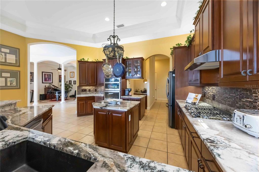 14806 Bowfin Terrace Lakewood Ranch, FL 34202 - Photo 22 of 95 a kitchen with stainless steel appliances granite countertop a sink stove and refrigerator