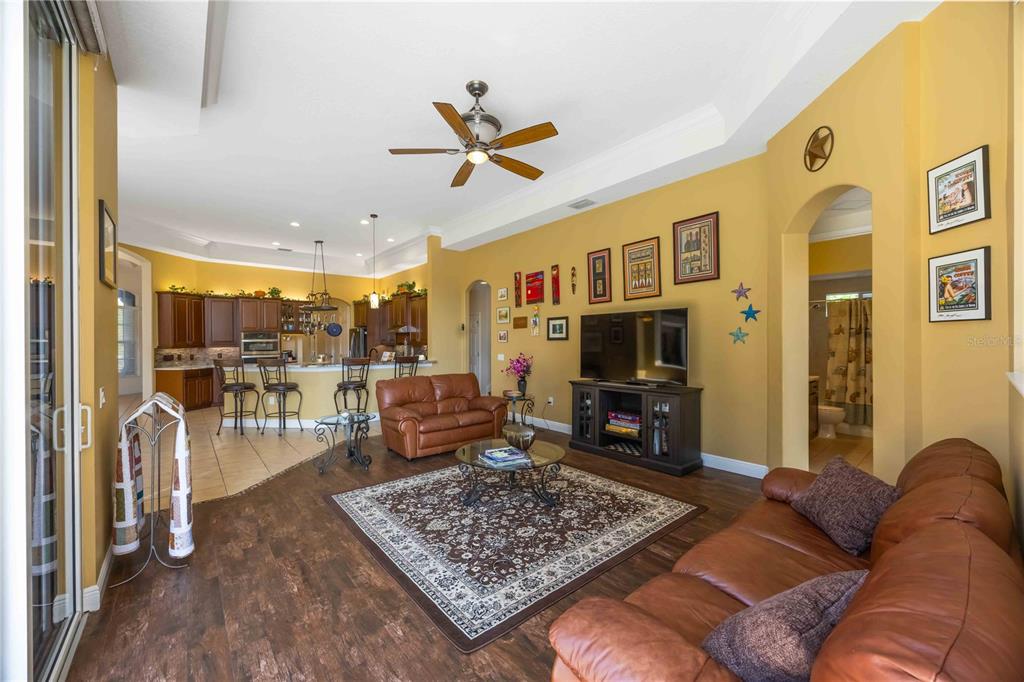 14806 Bowfin Terrace Lakewood Ranch, FL 34202 - Photo 32 of 95 a living room with furniture and a flat screen tv