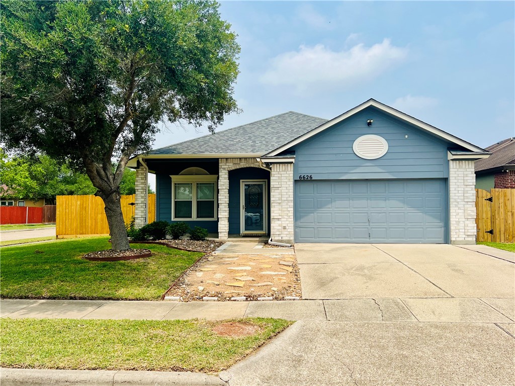a house view with a outdoor space