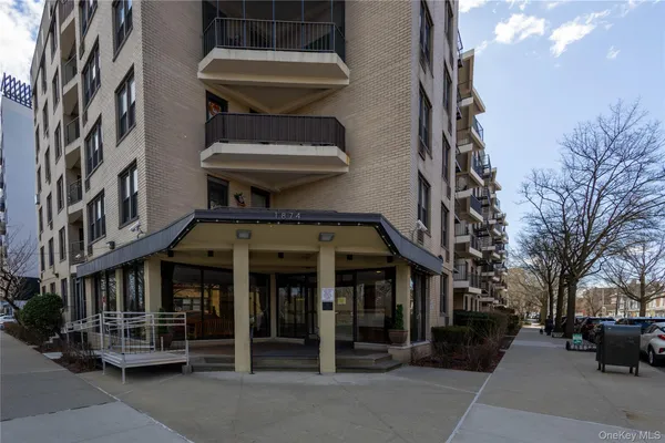 a view of a building with a outdoor space