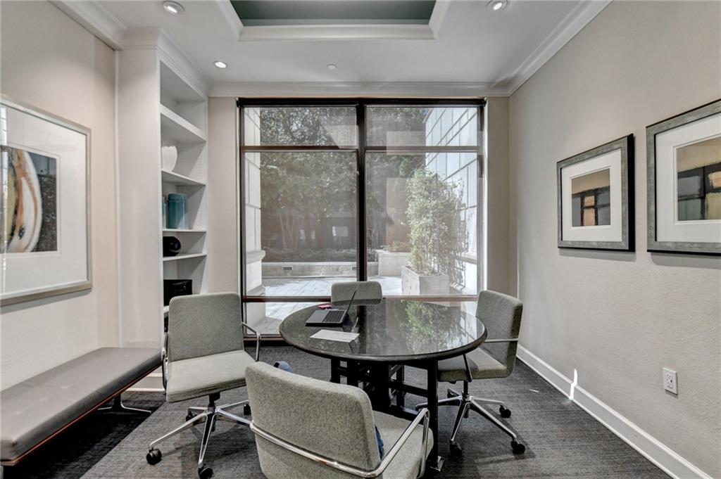 3445 Stratford Road Northeast, Unit 2106 Atlanta, GA 30326 - Photo 28 of 44 a dining room with furniture and window