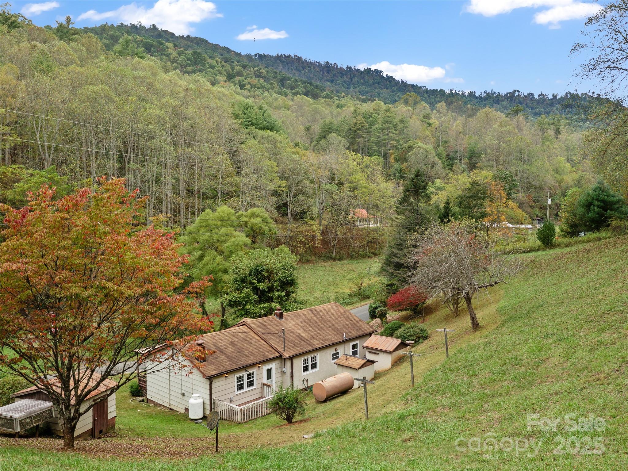 338 Sweet Creek Road Bakersville, NC 28705 - Photo 21 of 21 a view of a lake with a mountain in the background
