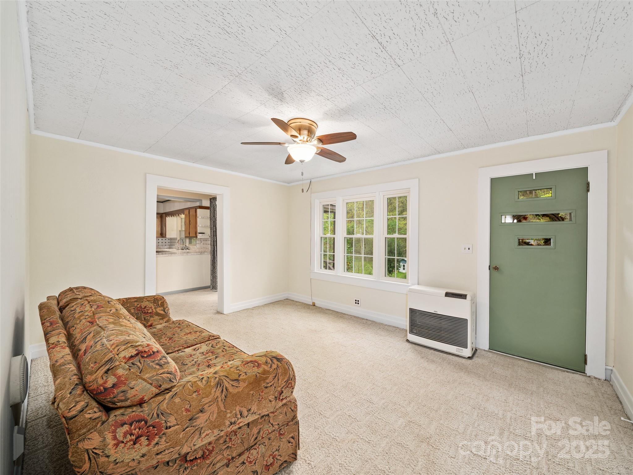 338 Sweet Creek Road Bakersville, NC 28705 - Photo 6 of 21 a living room with furniture and ceiling fan