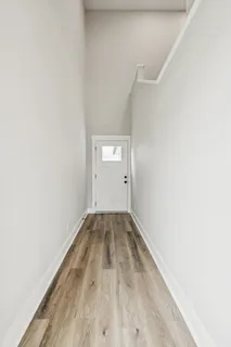 wooden floor in a room