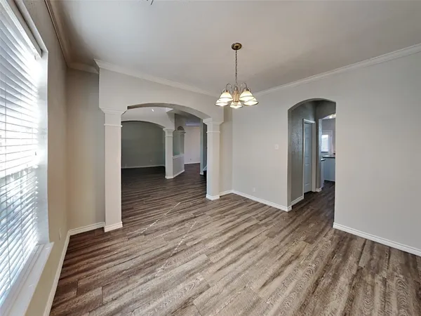 a view of livingroom with hardwood floor and window