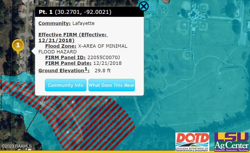 204 Rue Royale Lafayette, LA 70507 - Photo 3 of 3 Flood Map