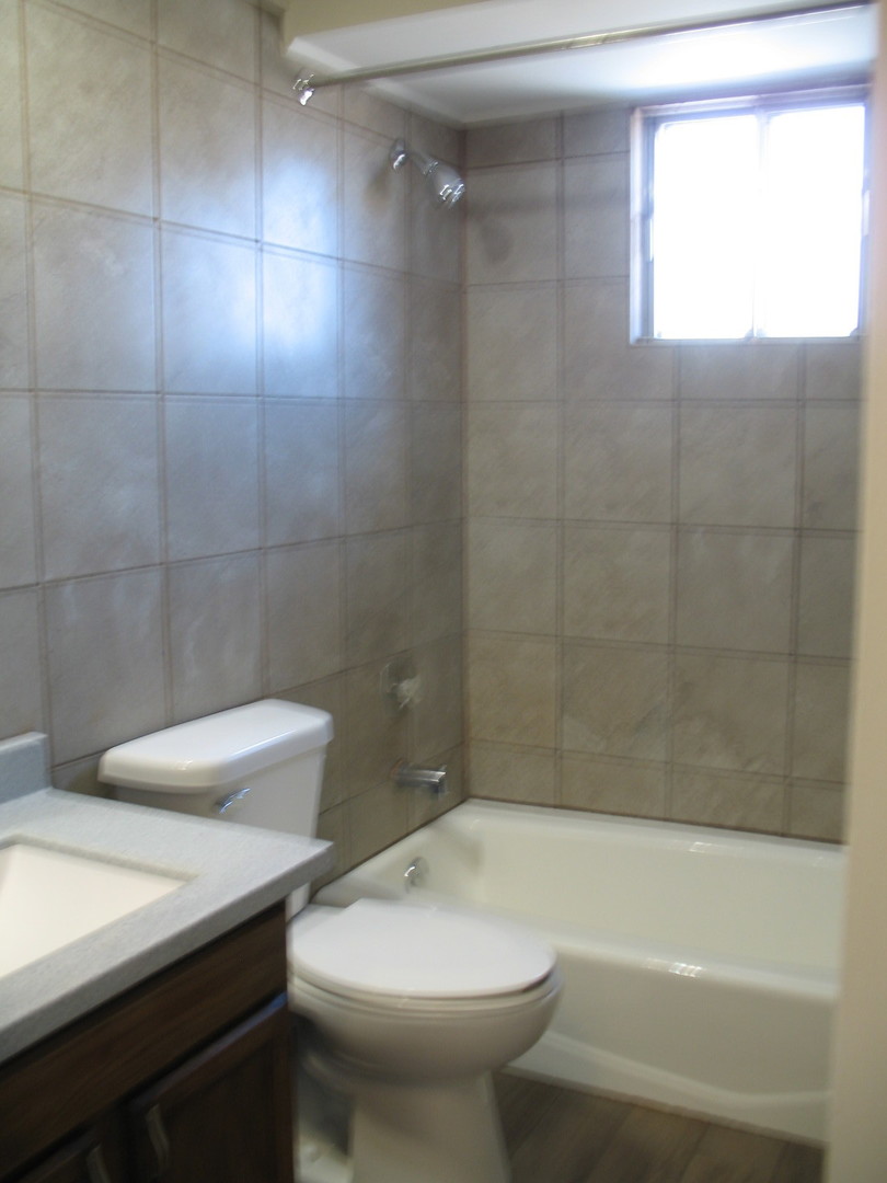 709 65th Street, Unit 5 Westmont, IL 60559 - Photo 9 of 15 a bathroom with a sink a toilet and bathtub