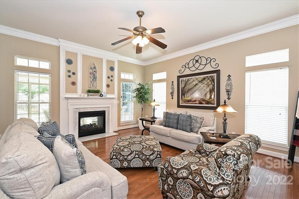 728 Beille Lane Fort Mill, SC 29708 - Photo 16 of 48 a living room with furniture and a fireplace