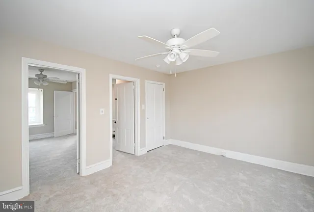 a view of an empty room