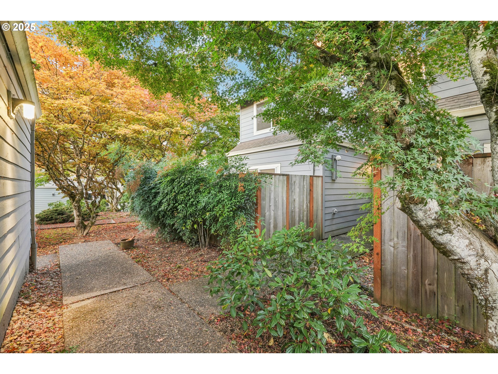 14678 Southwest 106th Avenue Tigard, OR 97224 - Photo 2 of 41 a view of a backyard with plants and large trees