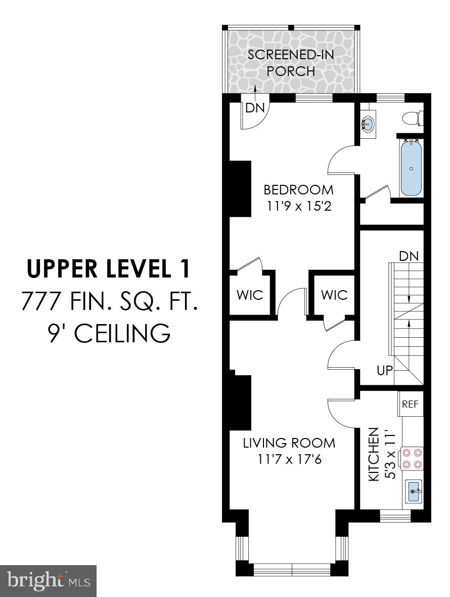 515 Constitution Avenue Northeast Washington, DC 20002 - Photo 5 of 13 2nd floor is unit 3, has screened-in porch