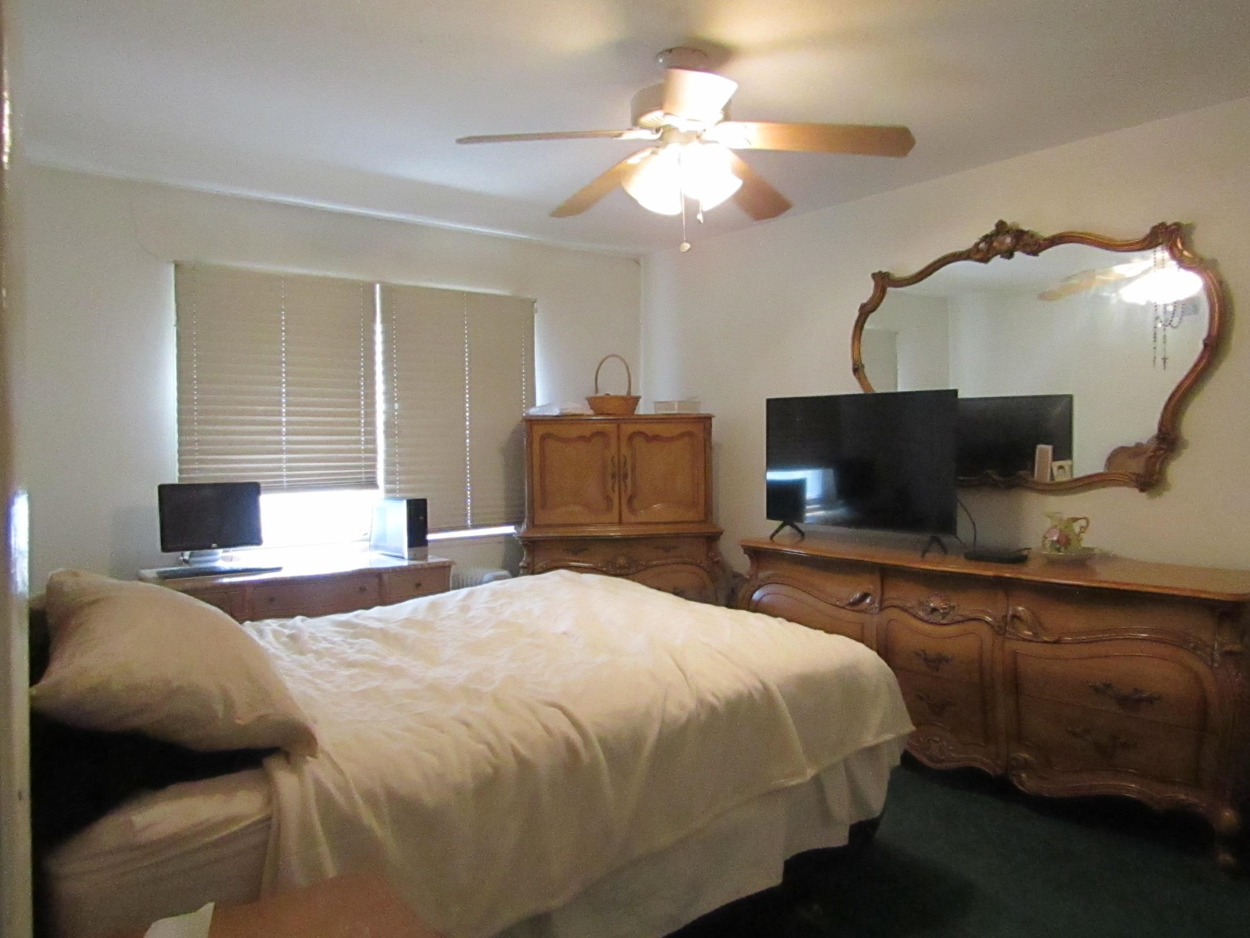 31 Exeter Road Jersey City, NJ 07305 - Photo 7 of 39 a bedroom with a bed and a flat screen tv