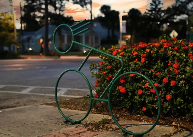 a view of outdoor space with seating