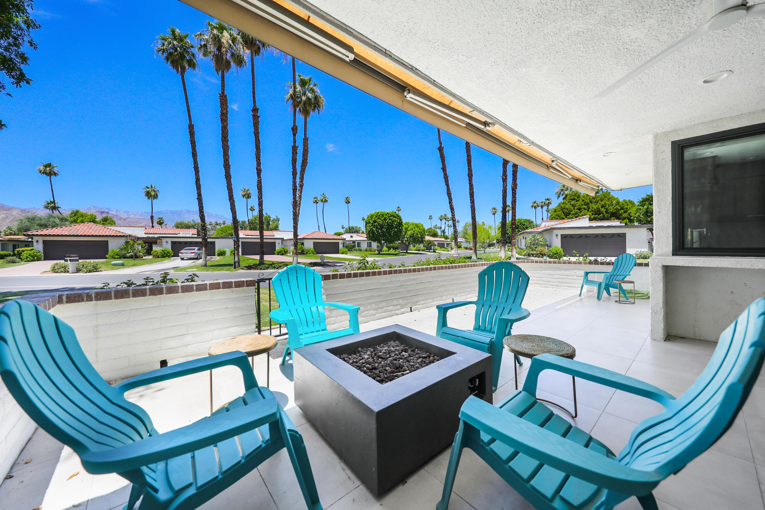 24 Leon Way Rancho Mirage, CA 92270 - Photo 19 of 30 a view of a chairs and table in the balcony
