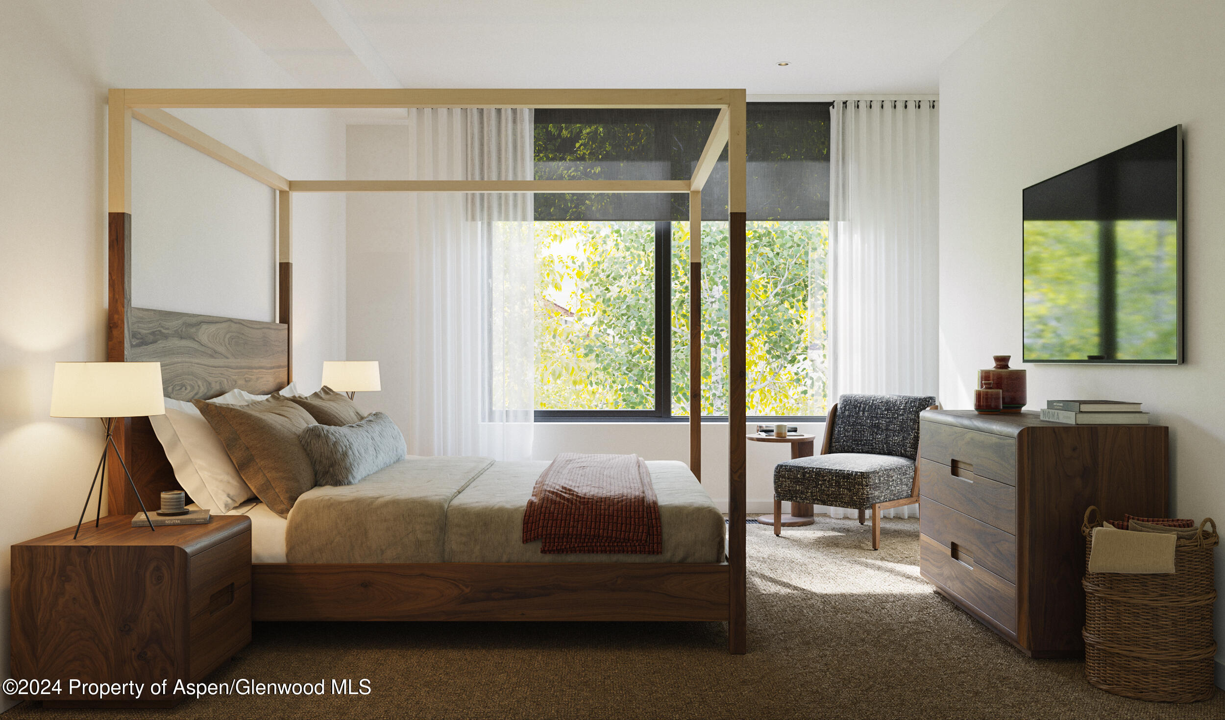221 Wood Road, Unit 109 Snowmass Village, CO 81615 - Photo 2 of 12 a living room with furniture and a large window