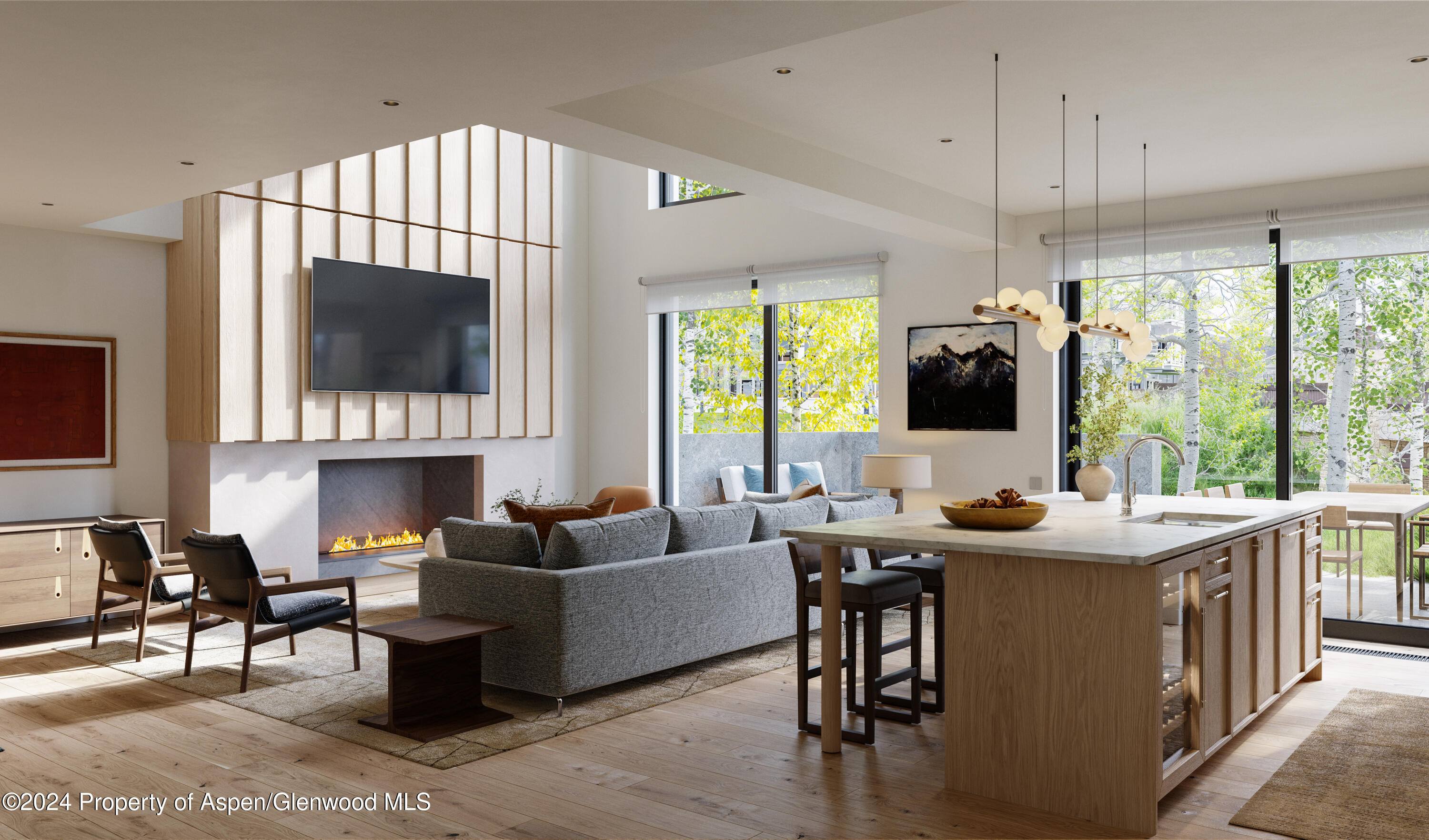 221 Wood Road, Unit 109 Snowmass Village, CO 81615 - Photo 3 of 12 a view of a dining room with furniture window and outside view