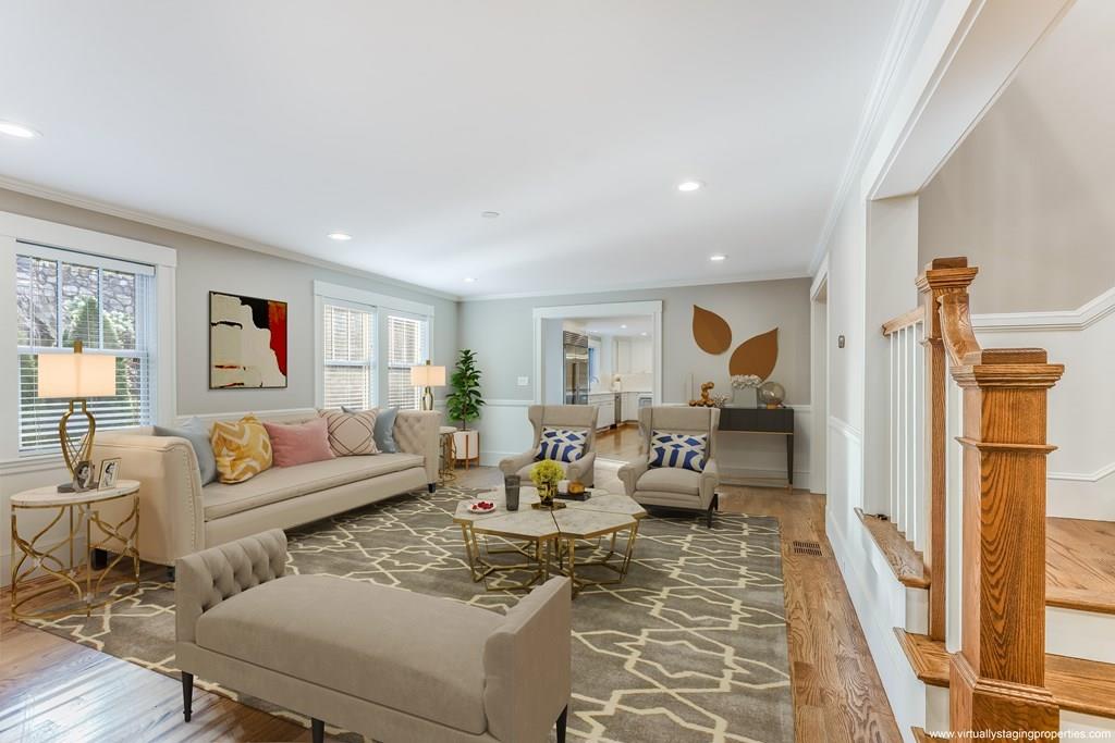 28 Fells Road Winchester, MA 01890 - Photo 16 of 42 a living room with furniture and a fireplace