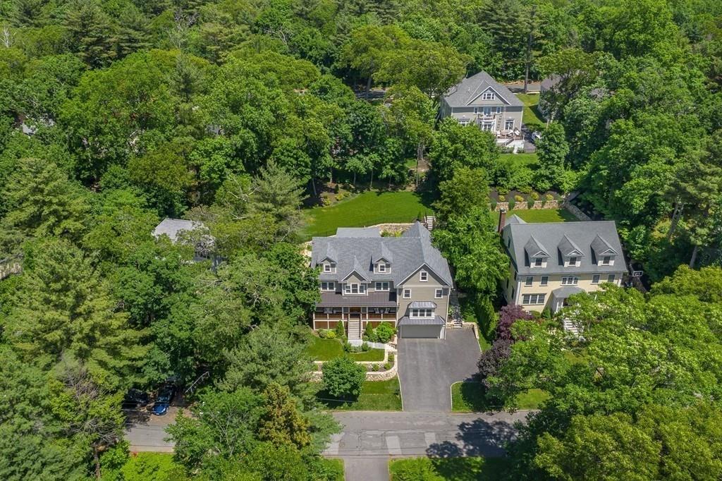 28 Fells Road Winchester, MA 01890 - Photo 5 of 42 an aerial view of a house with a garden
