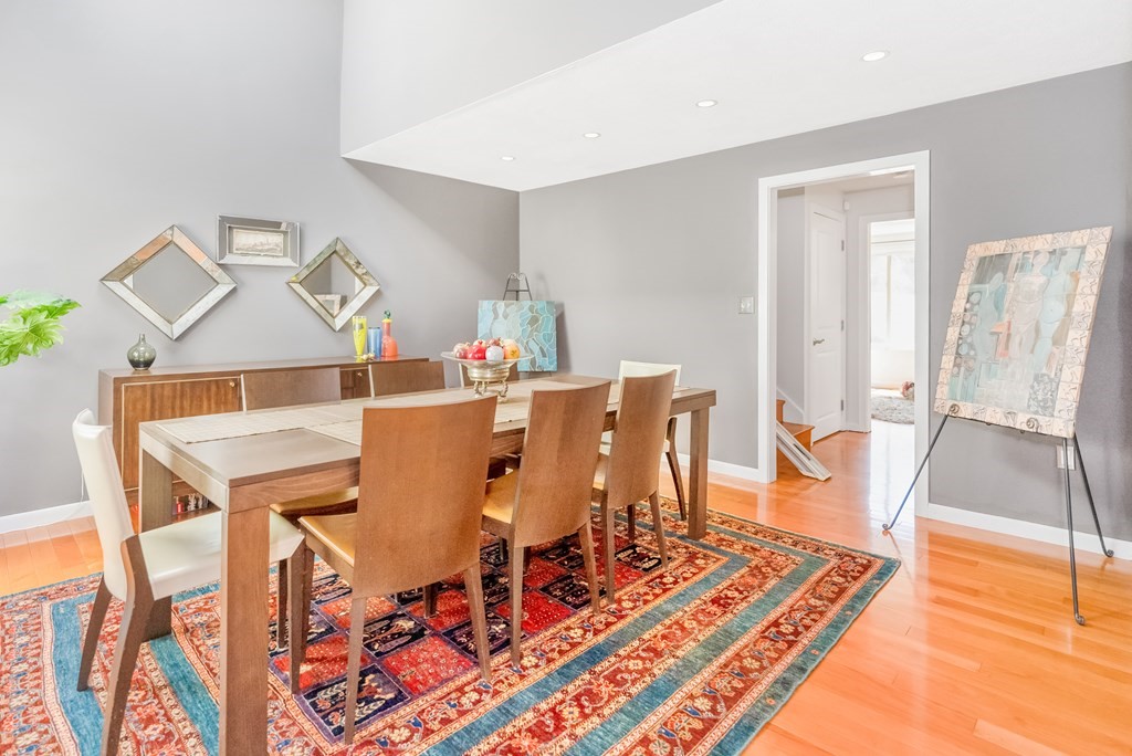 37 River Ridge Wellesley, MA 02481 - Photo 4 of 33 a view of a dining room with furniture and wooden floor