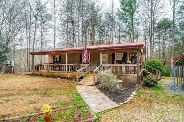 front view of house with a yard