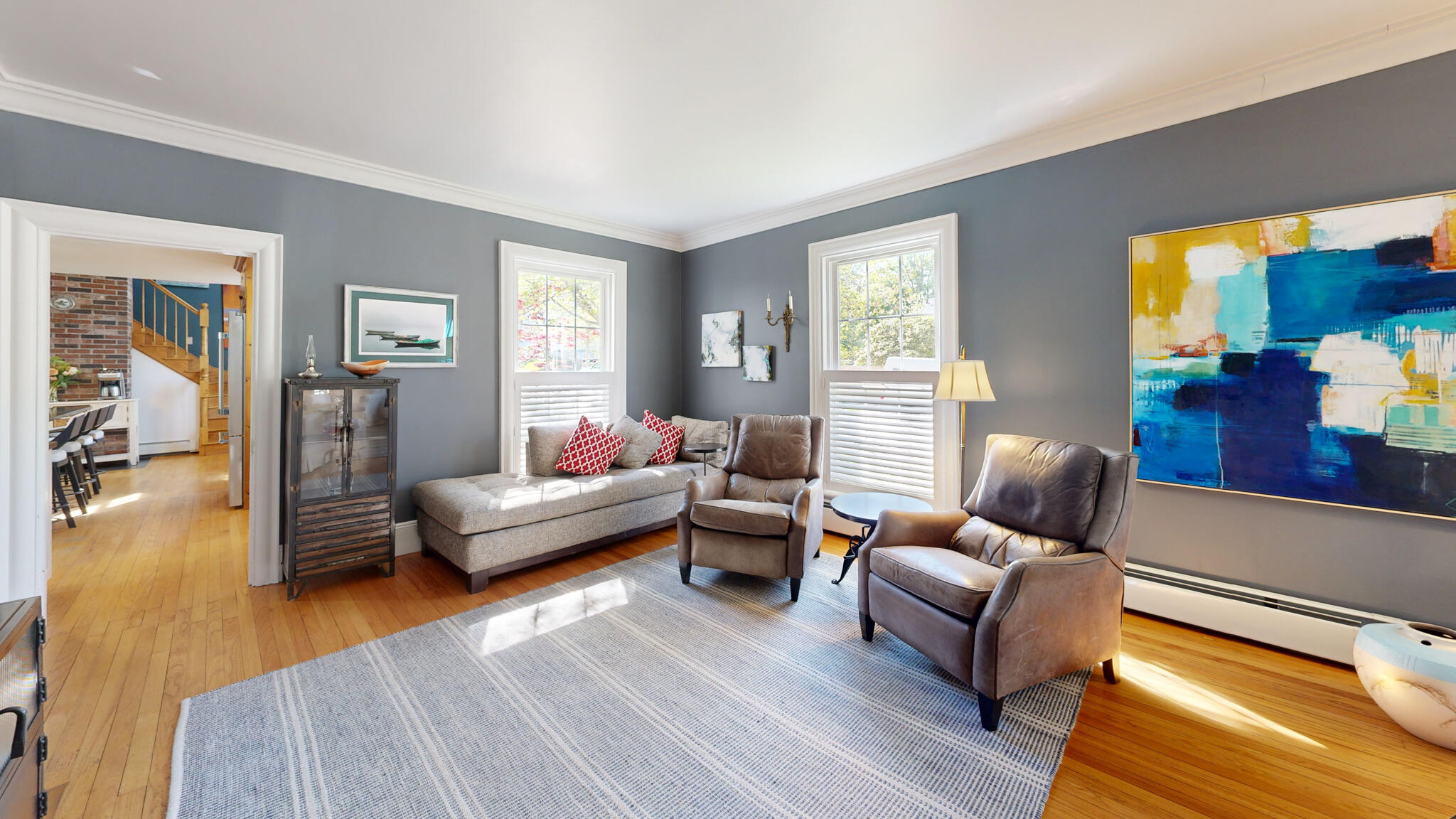 75 Court Street Belfast, ME 04915 - Photo 33 of 94 Formal Living Room w/ View of Kitchen