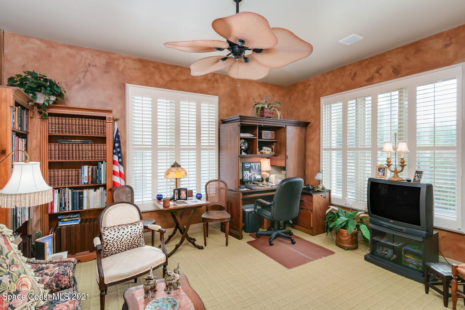 2021 Bali Road Cocoa Beach, FL 32931 - Photo 36 of 50 1st floor bedroom/library