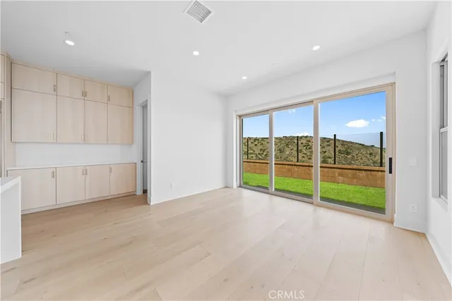 a view of an empty room