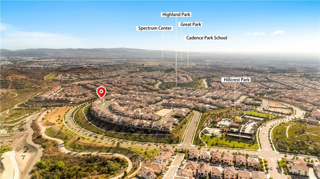100 Mossvine Irvine, CA 92618 - Photo 40 of 44 an aerial view of a city