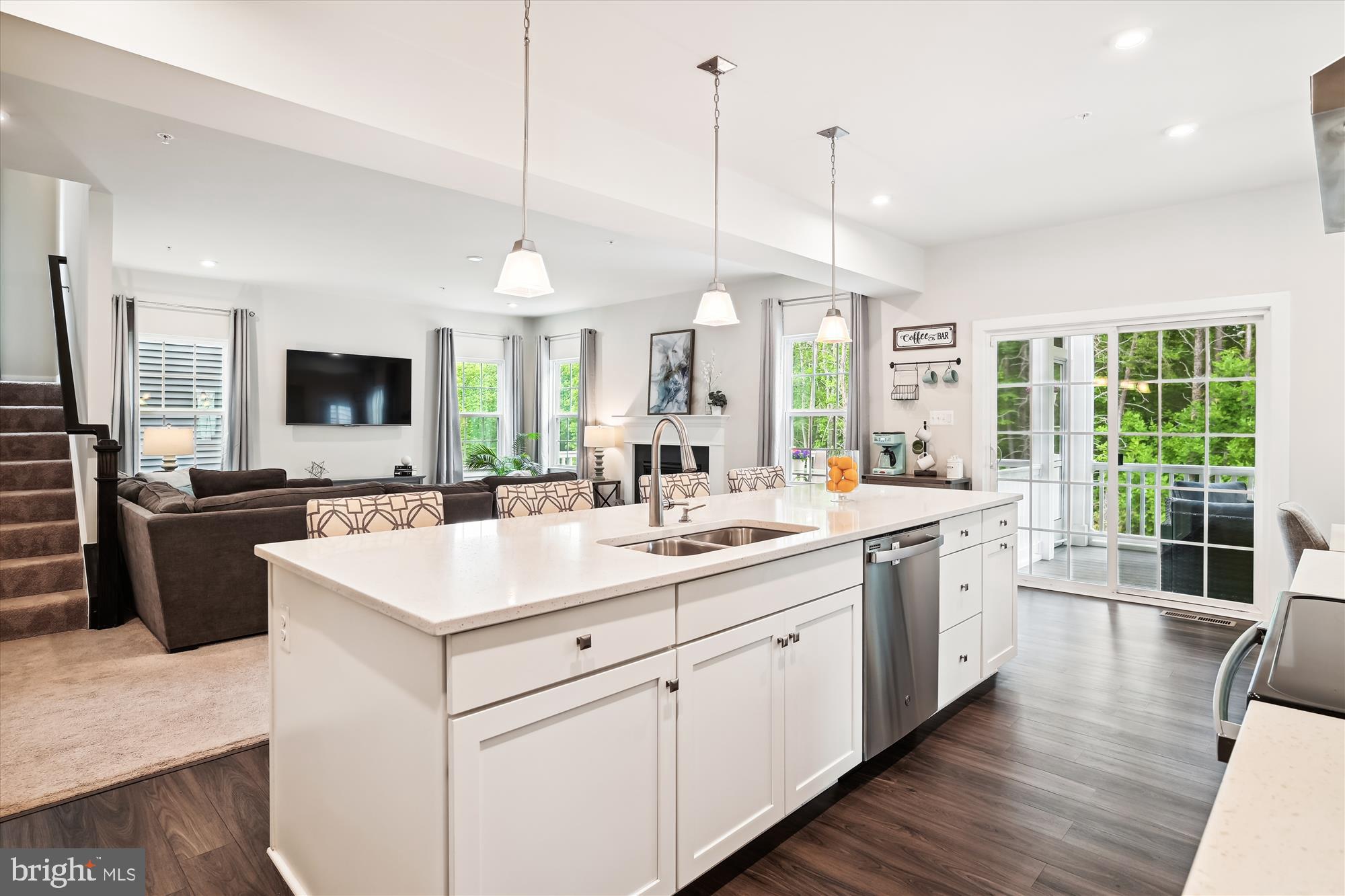 1279 Upper Patuxent Ridge Road Odenton, MD 21113 - Photo 17 of 107 LVP FLOORING & ISLAND W/ BUILT-IN SINK