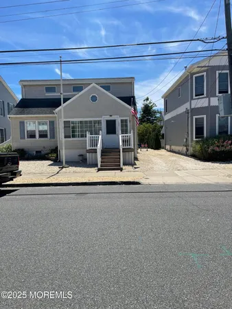 a outdoor space of a house with a street