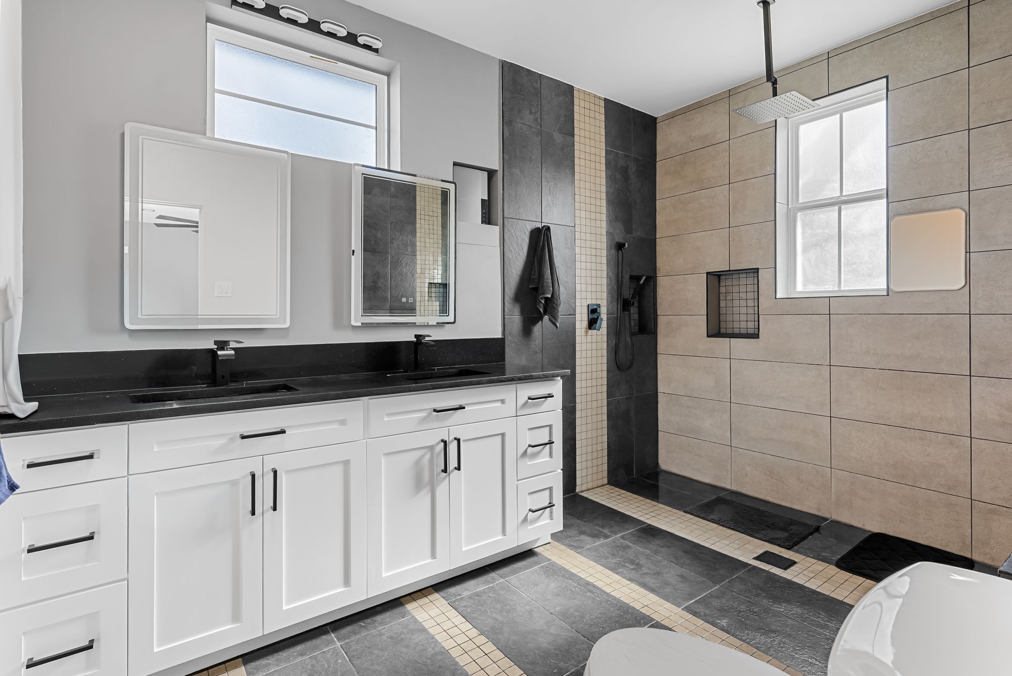 2201 Teri Road Austin, TX 78744 - Photo 19 of 37 a bathroom with a sink a toilet and shower