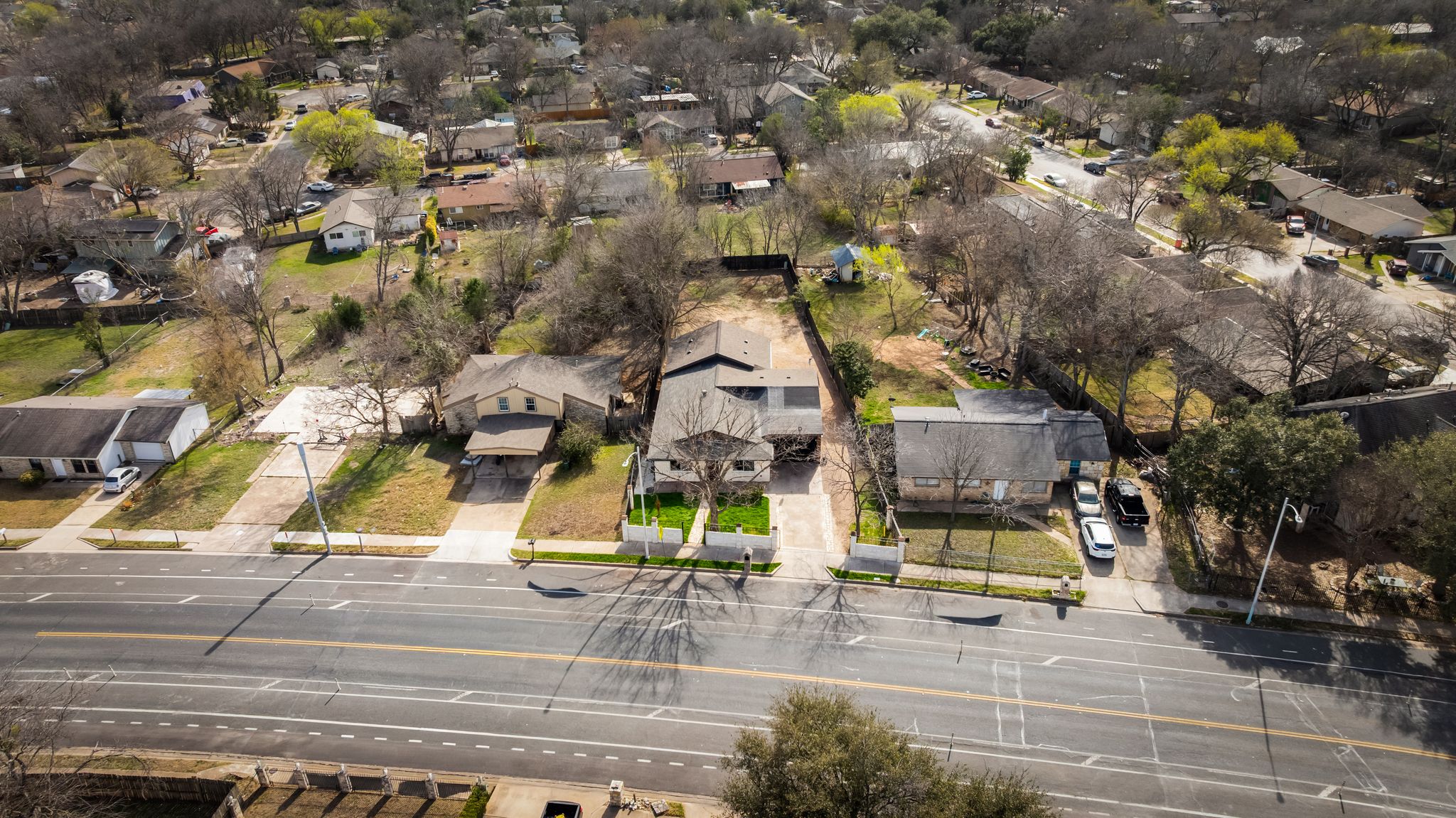 2201 Teri Road Austin, TX 78744 - Photo 32 of 37 an aerial view of residential houses with outdoor space