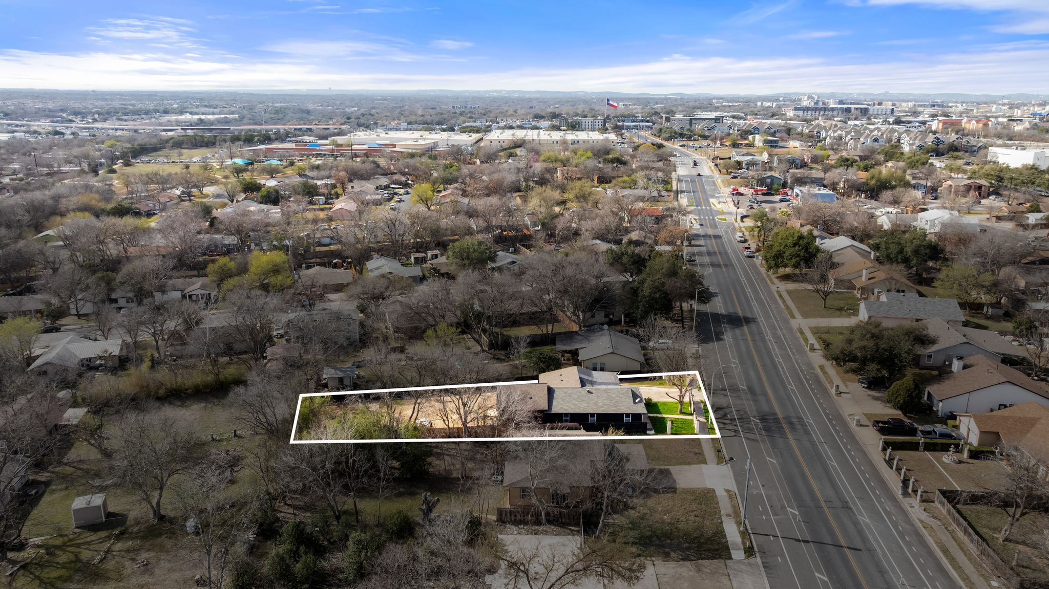 2201 Teri Road Austin, TX 78744 - Photo 33 of 37 an aerial view of house with yard