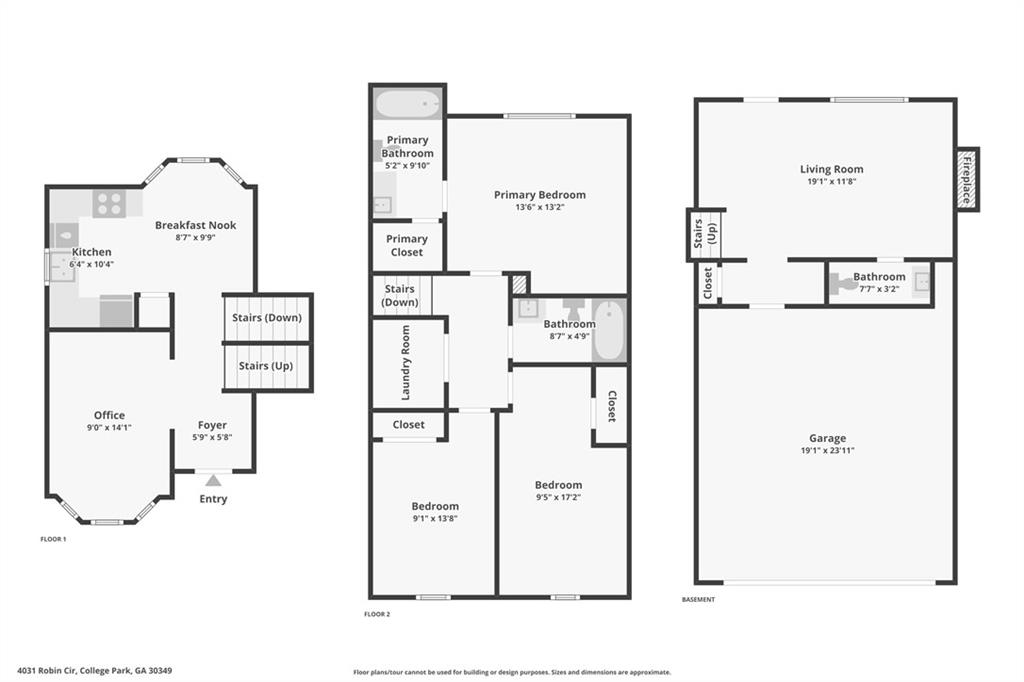 4031 Robin Circle Atlanta, GA 30349 - Photo 23 of 23 a picture of a floor plan