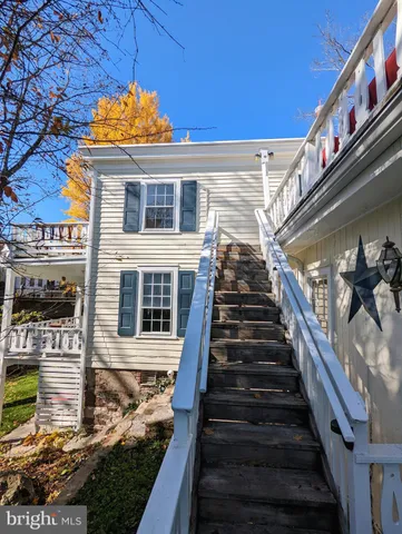 a view of a house with a balcony