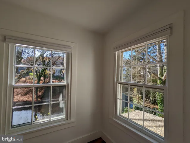 a view of small space with window