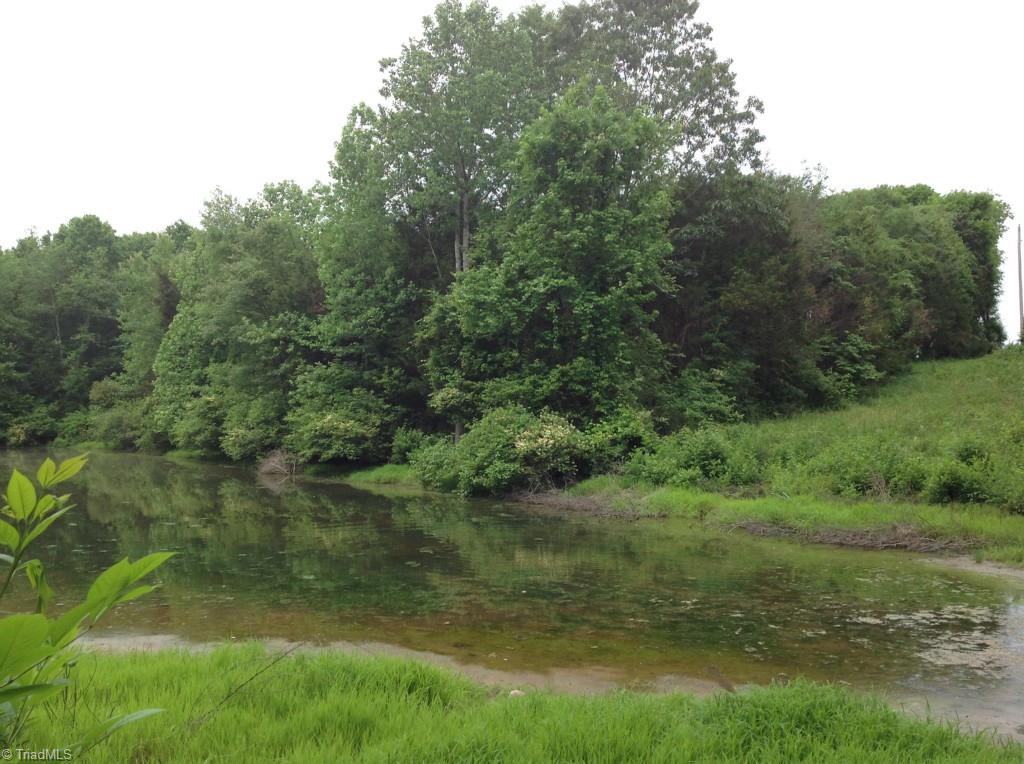 13-acres Madison Road Mocksville, NC 27028 - Photo 12 of 25 Eastern end of lake showing portion of utility easement.