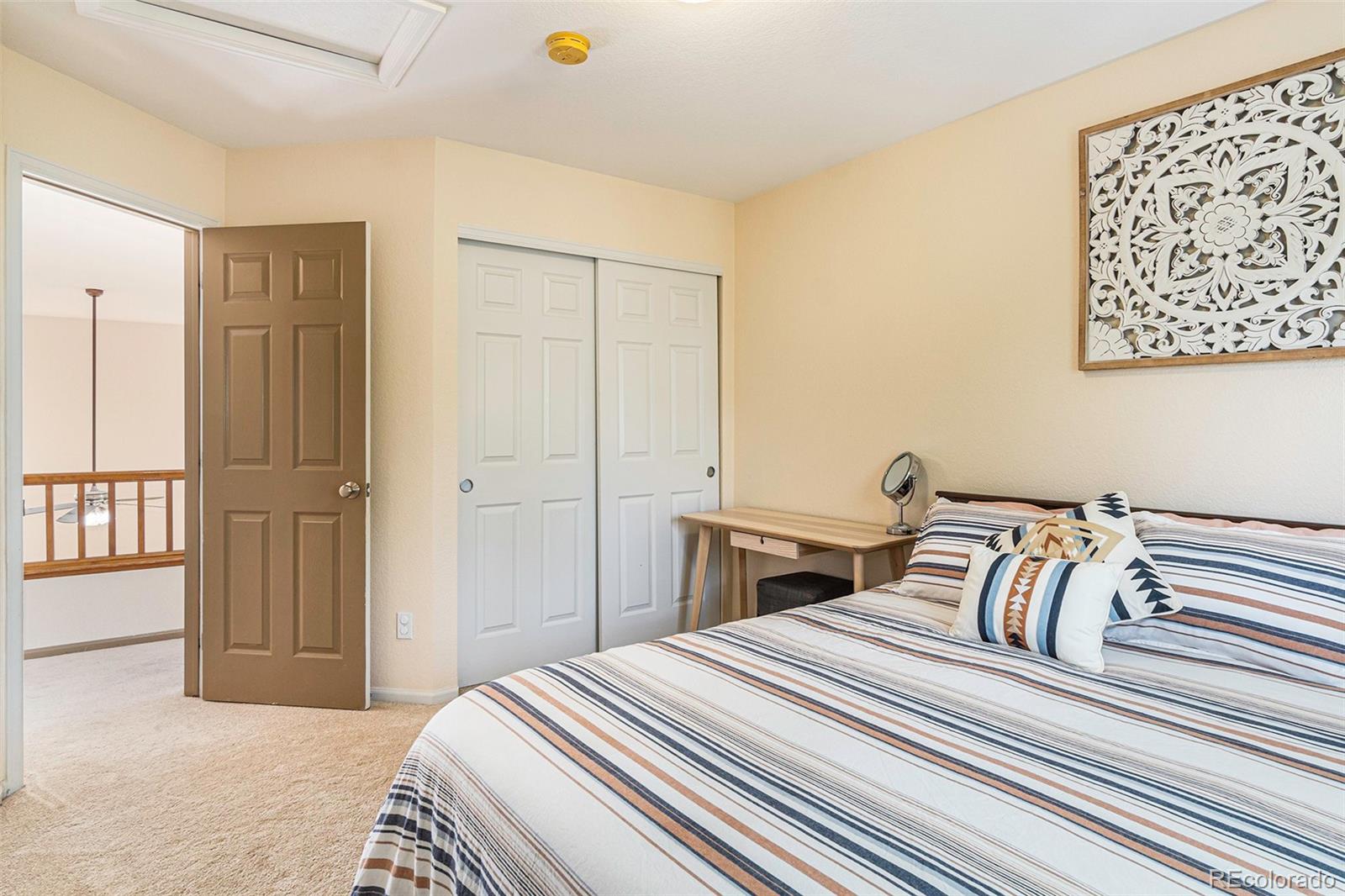 7395 Hickory Circle Frederick, CO 80504 - Photo 14 of 23 a bedroom with a bed and a painting on the wall