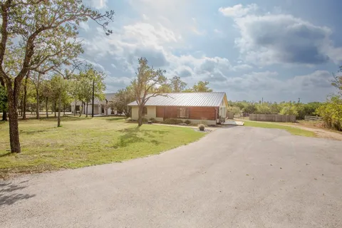 a view of big building with outdoor space